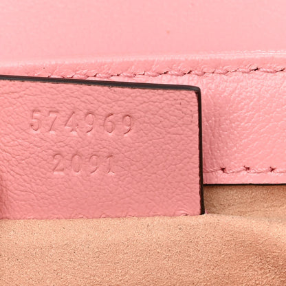 Gucci Azalea Calfskin Enamel Matelasse Diagonal Super Mini Torchon GG Marmont Shoulder Bag New Cherry Red Wild Rose 7 of 13