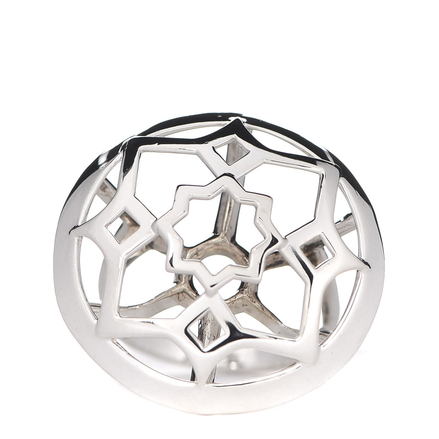 Sterling Silver Paloma Picasso Zellige Medallion Ring 54 6.75