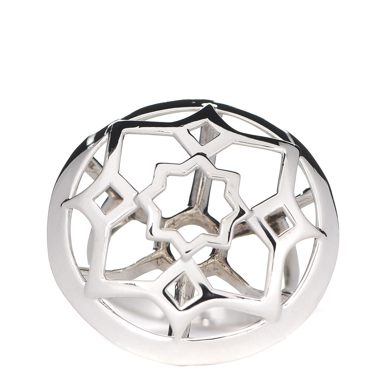 Tiffany Sterling Silver Paloma Picasso Zellige Medallion Ring 54 6.75 1 of 5