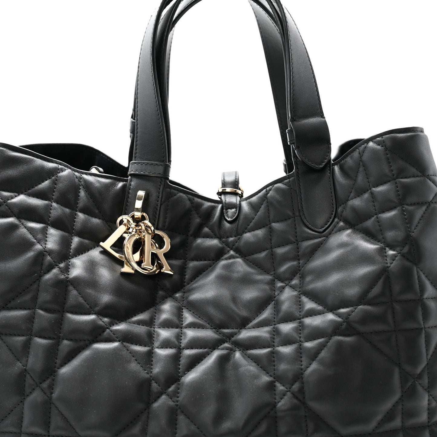 Calfskin Macrocannage Large Toujours Black