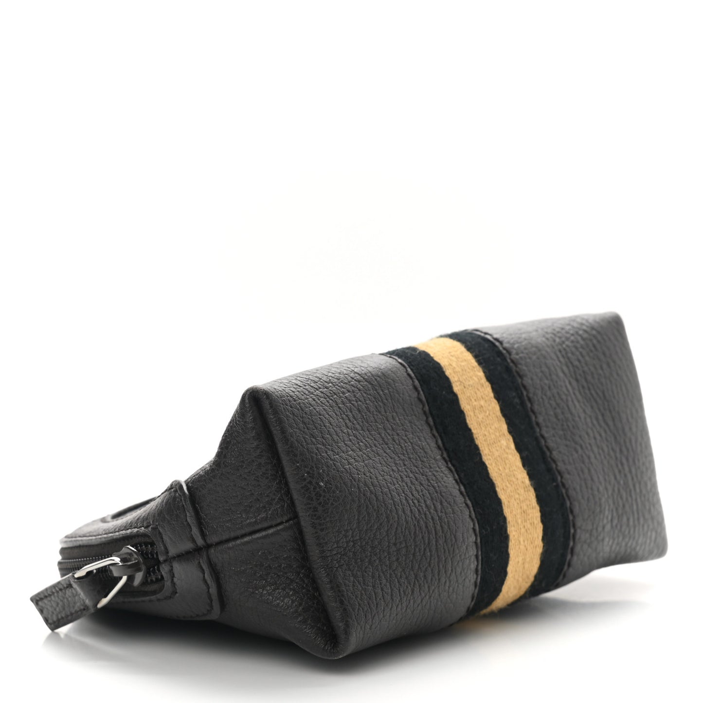 Calfskin Web Cosmetic Case Brown