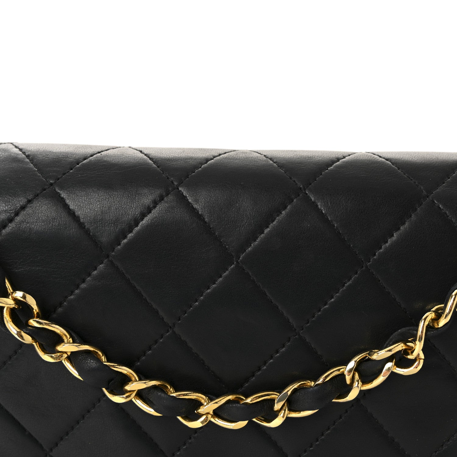 Chanel Lambskin Quilted Medium Double Flap Black 8 of 10