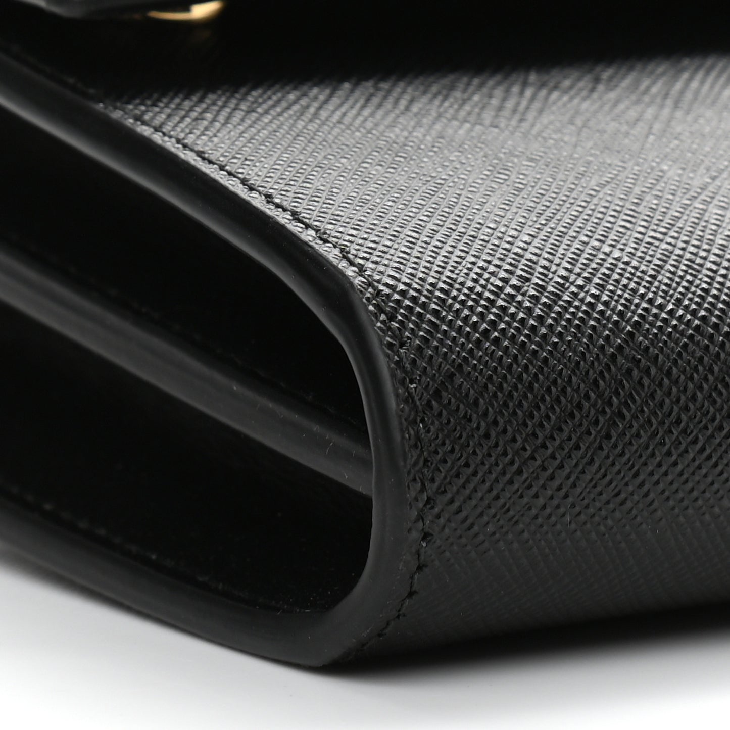 Saffiano Wallet With Shoulder Strap Black