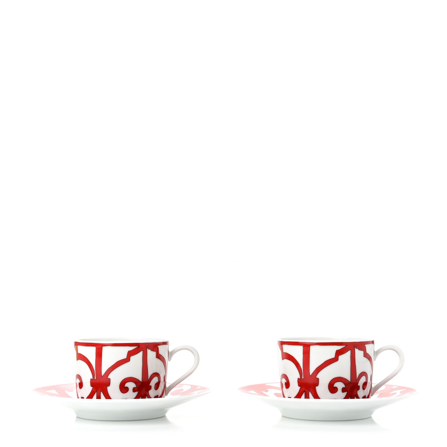 Porcelain Balcon du Guadalquivir Breakfast Cup And Saucer Set Of 2