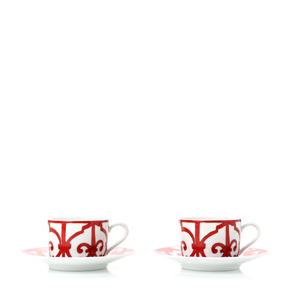 Hermes Porcelain Balcon du Guadalquivir Breakfast Cup And Saucer Set Of 2 1 of 16