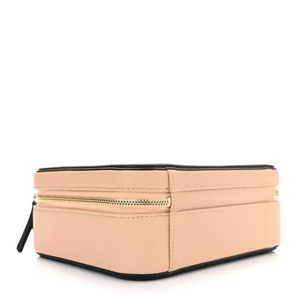 Chanel Caviar Quilted Medium CC Filigree Vanity Case Beige Black 4 of 10