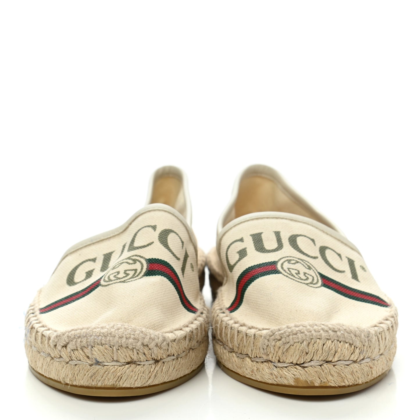 Canvas Logo Espadrilles 35 Greggio White