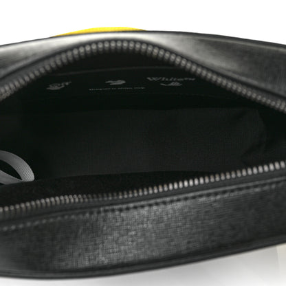 Off-White Saffiano Striped Diag Binder Belt Bag Black White 4 of 8