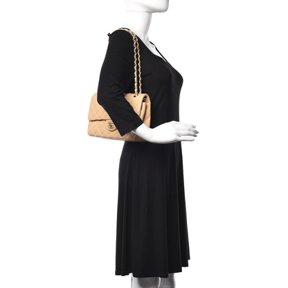 Chanel Lambskin Quilted Medium Double Flap Beige 2 of 12