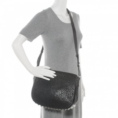 Alexander Wang Textured Lambskin Lia Sling Messenger Bag Grey 2 of 7