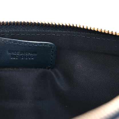 Christian Dior Monogram Mini Saddle Pochette Navy 7 of 11