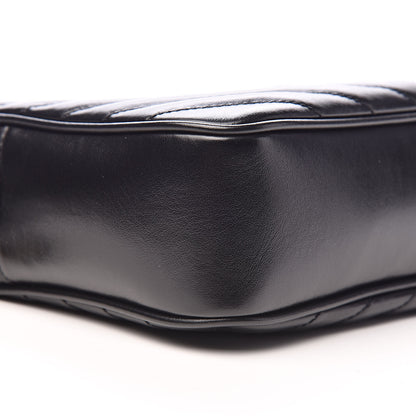 Saint Laurent Calfskin Matelasse Monogram Lou Camera Bag Black 9 of 11