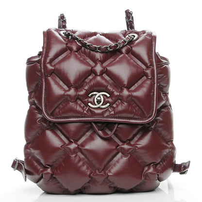 Chanel Calfskin Quilted Chesterfield Backpack Burgundy 1 of 9