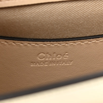 Chloe Calfskin Crocodile Embossed Small Tess Bag White Beige 7 of 11