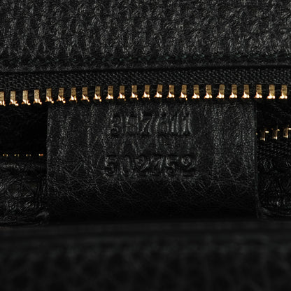 Gucci Pebbled Calfskin Medium Miss Bamboo Shoulder Bag Black 7 of 7