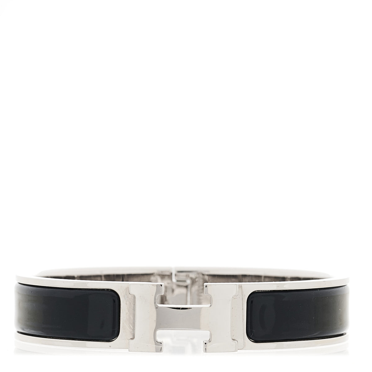 Hermes Enamel Narrow Clic Clac H Bracelet PM Bleu Nuit 1 of 5