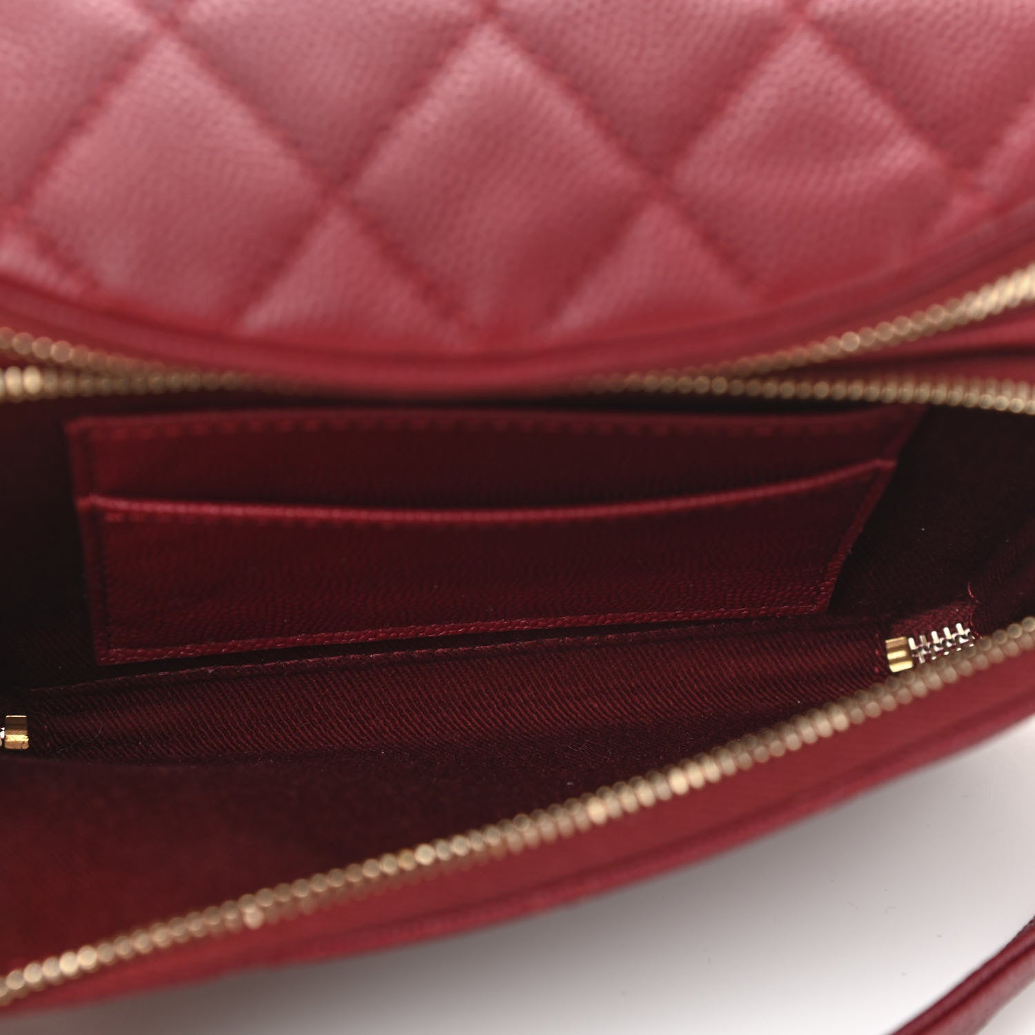 Chanel Caviar Quilted Business Affinity Waist Belt Bag Burgundy 11 of 19