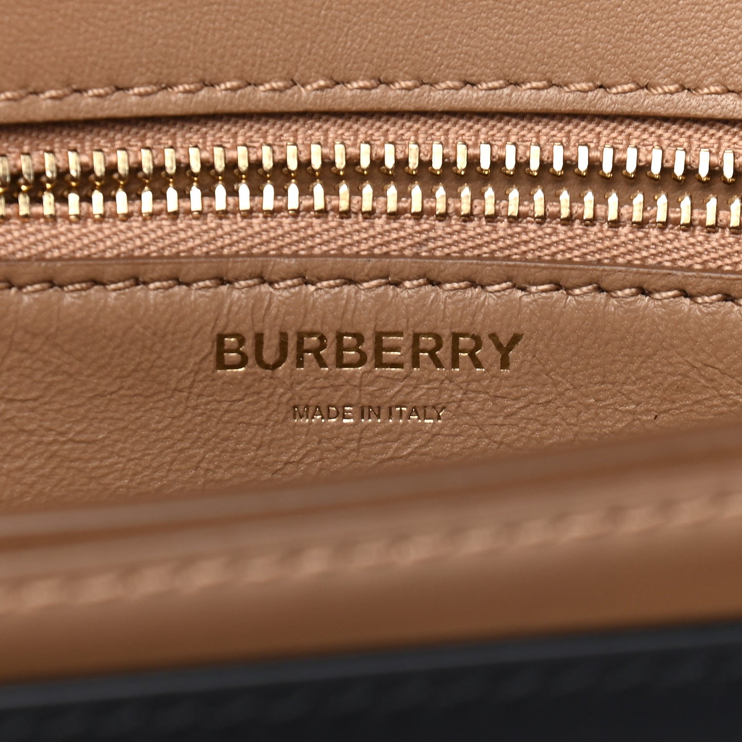 Calfskin Small TB Envelope Clutch Bag Malt Brown