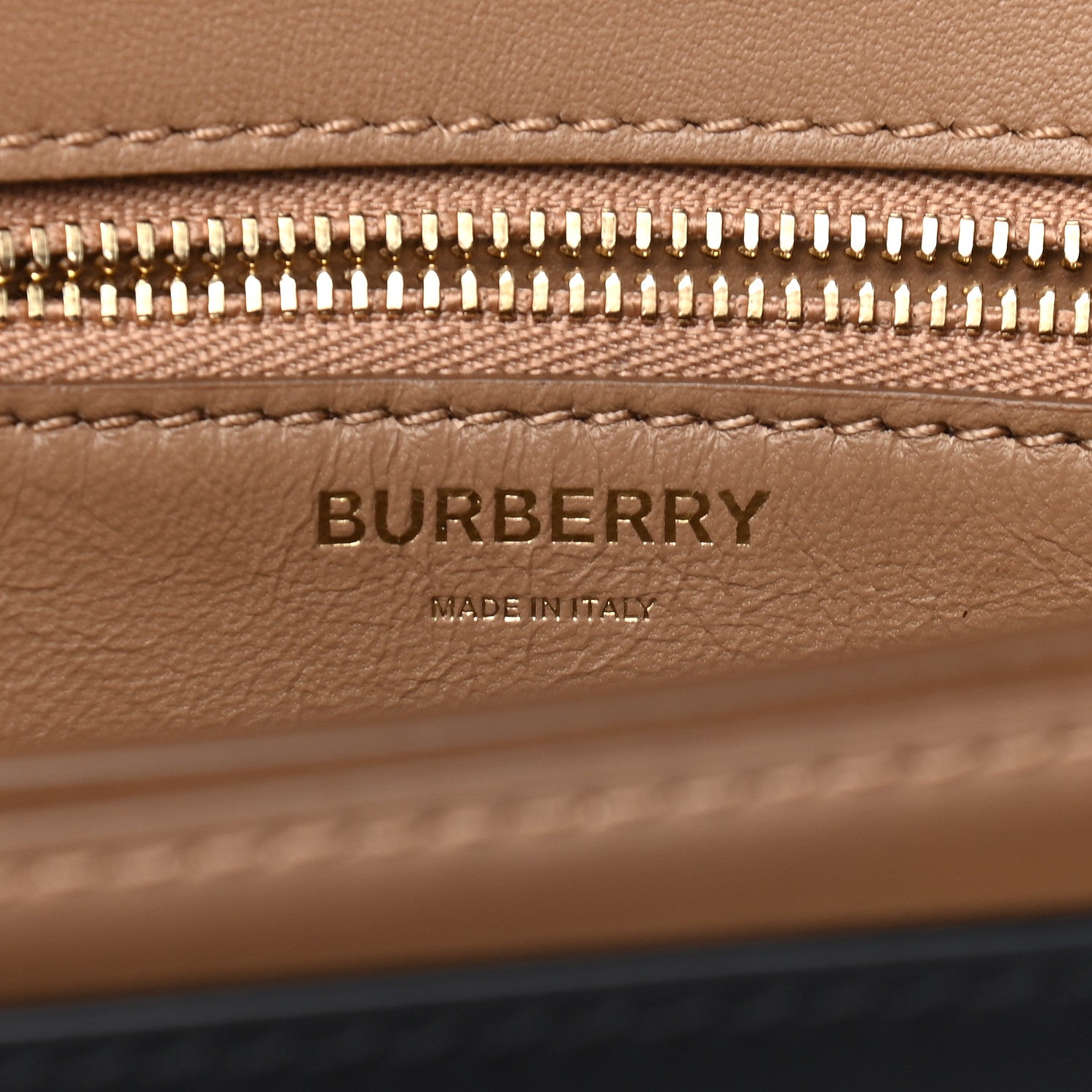 Burberry Calfskin Small TB Envelope Clutch Bag Malt Brown 6 of 10