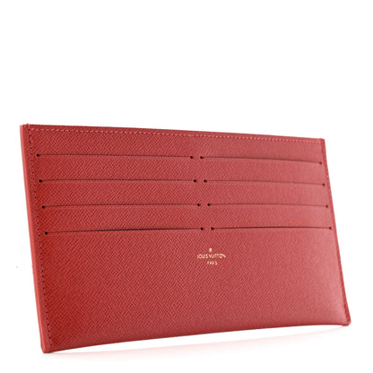 Louis Vuitton Calfskin Felicie Card Holder Insert Cherry 3 of 7