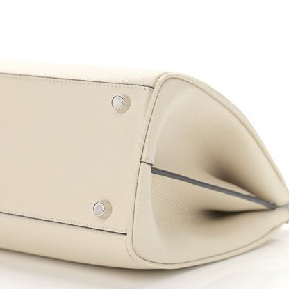 Gucci Grainy Calfskin Small Zumi Top Handle Bag Mystic White 9 of 9