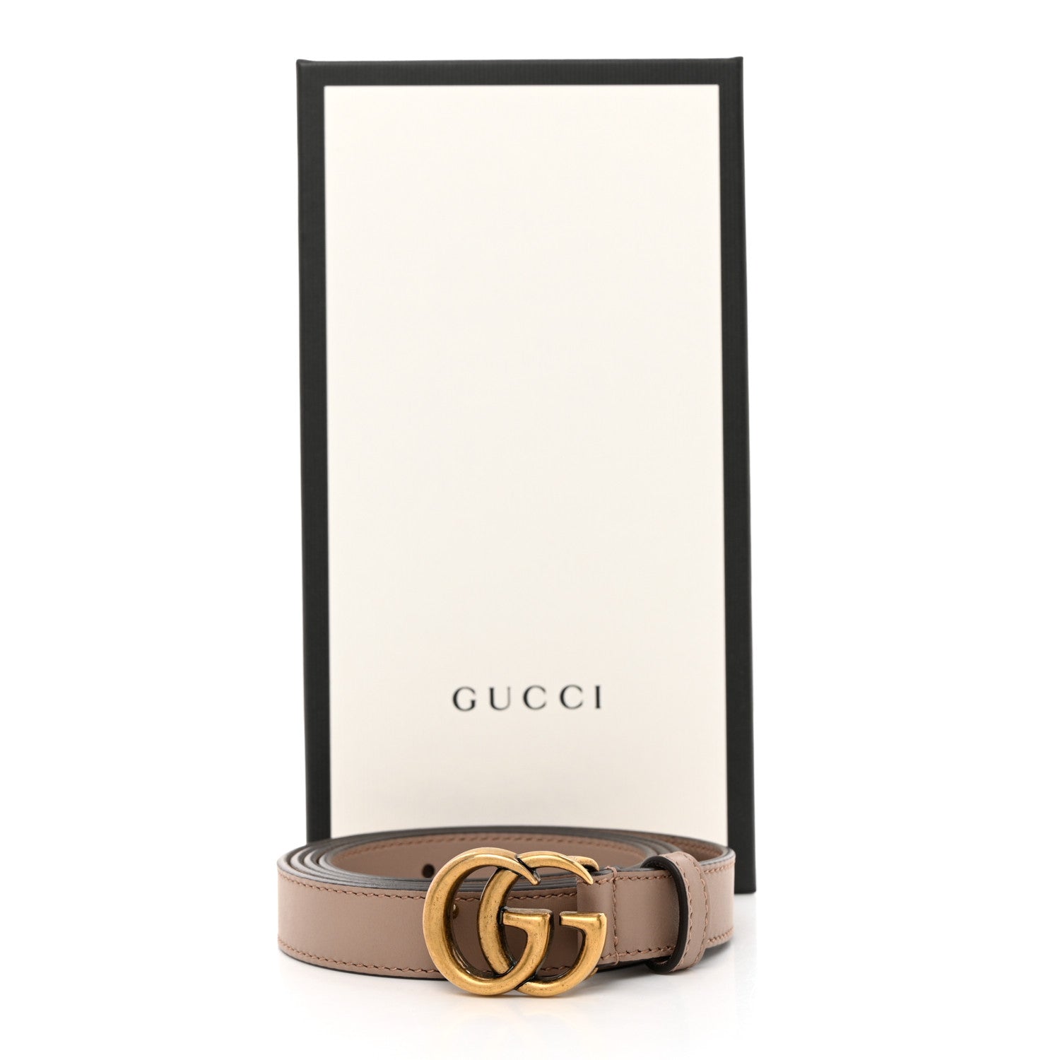 Gucci Calfskin Double G 20mm Belt 105 42 Porcelain Rose 6 of 6