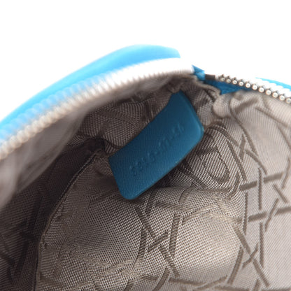 Christian Dior Lambskin Cannage Cosmetic Case Turquoise 7 of 10