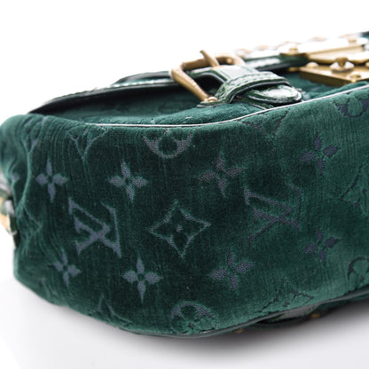 Louis Vuitton Monogram Velours Alligator Gracie MM Green 8 of 10
