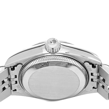 Rolex Stainless Steel 18K White Gold Diamond 26mm Oyster Perpetual Datejust Watch Pink 79174 4 of 4