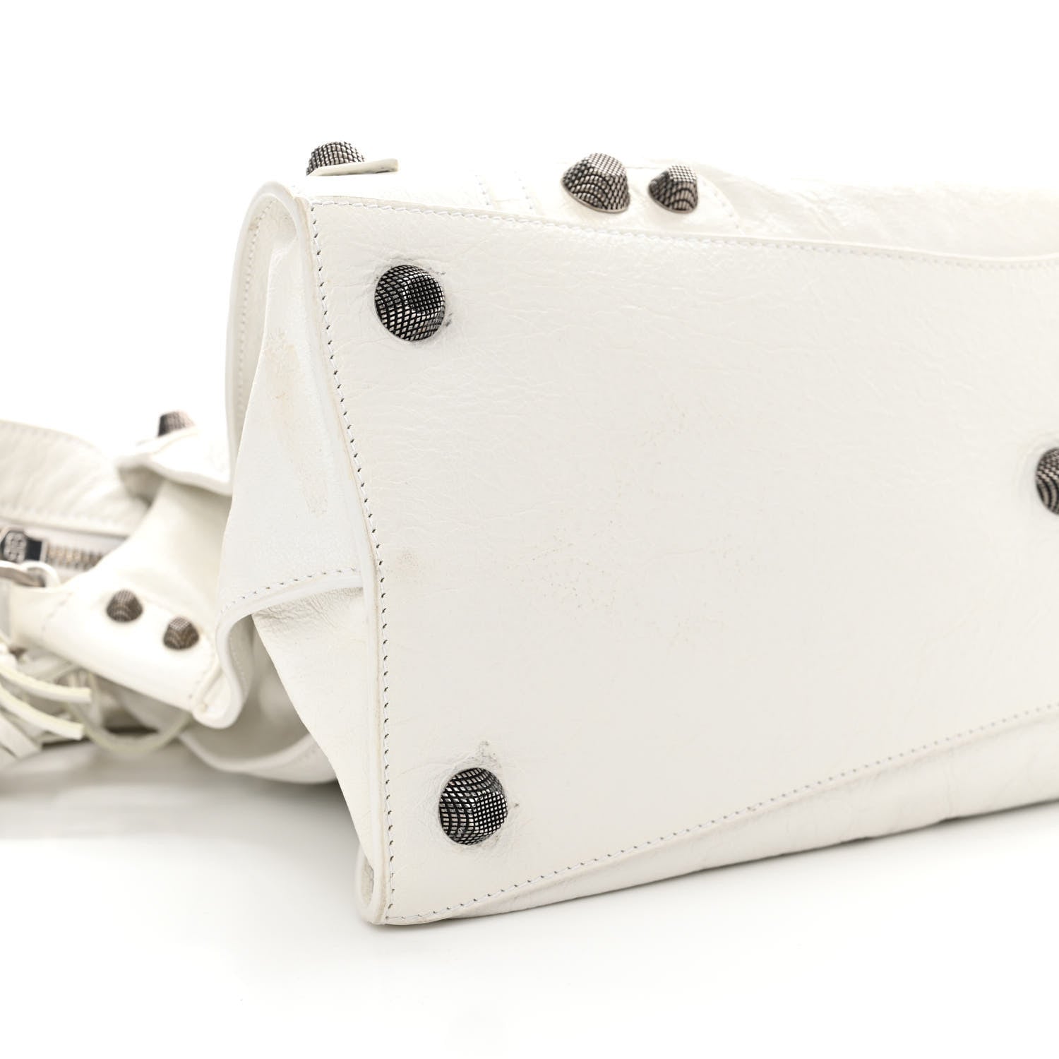 Balenciaga Agneau Arena Neo Cagole City Handbag Optic White 10 of 20