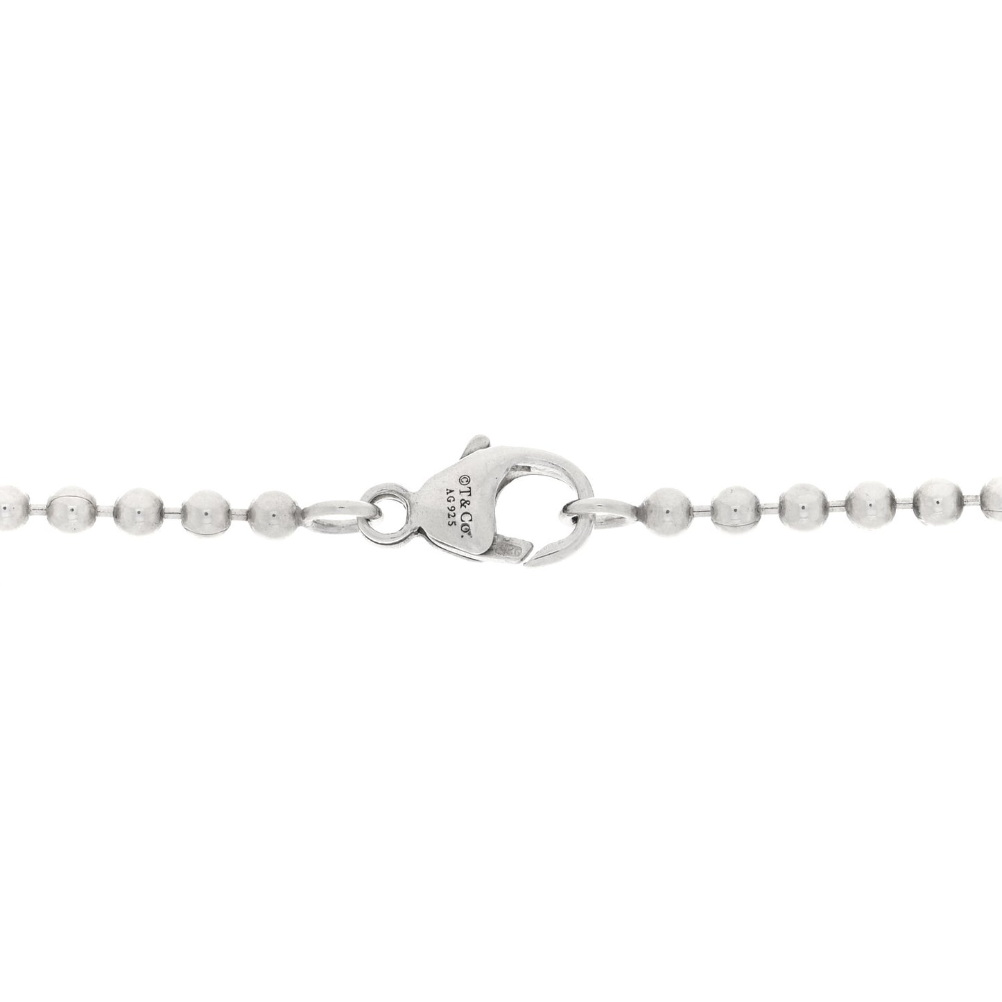 Sterling Silver Coin Edge Dog Tag Pendant Necklace