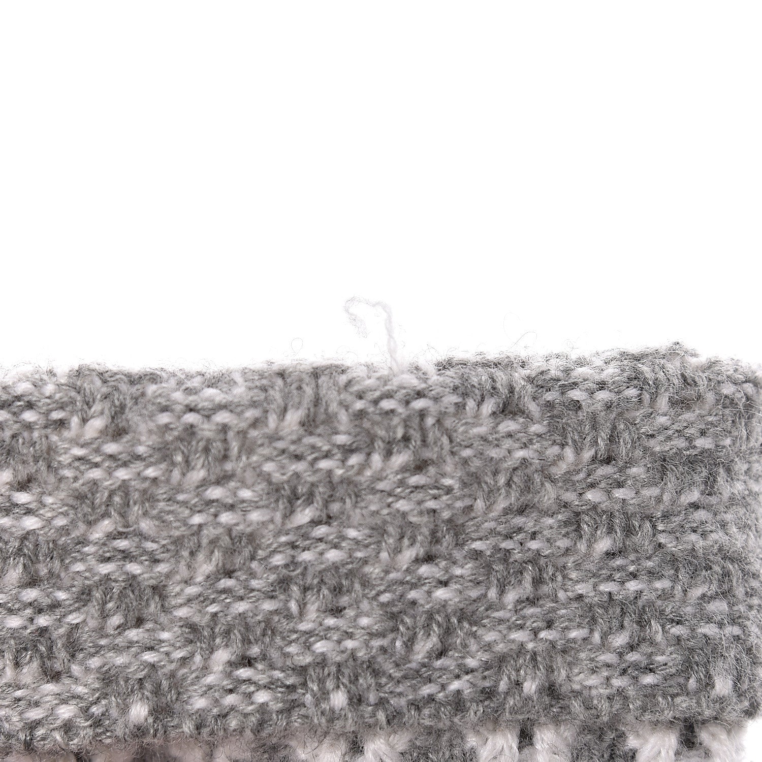 Chanel Cashmere CC Fingerless Gloves Grey 4 of 4