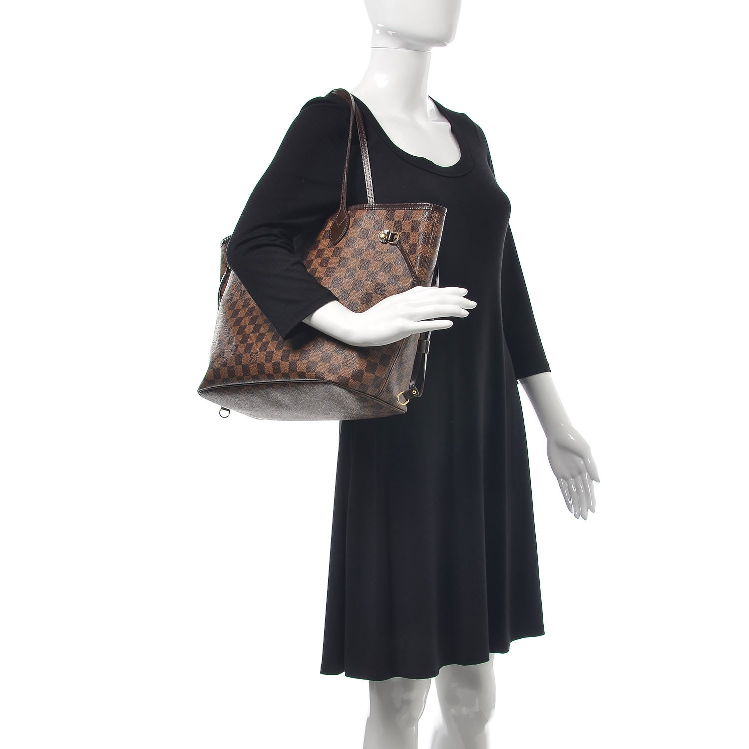 Louis Vuitton Damier Ebene Neverfull MM 2 of 16