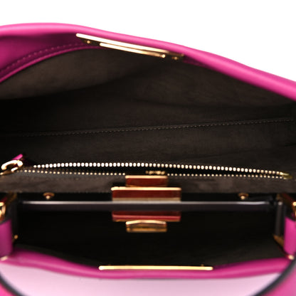 Fendi Vitello Seta Medium Peekaboo Iconic Satchel Magenta 5 of 16