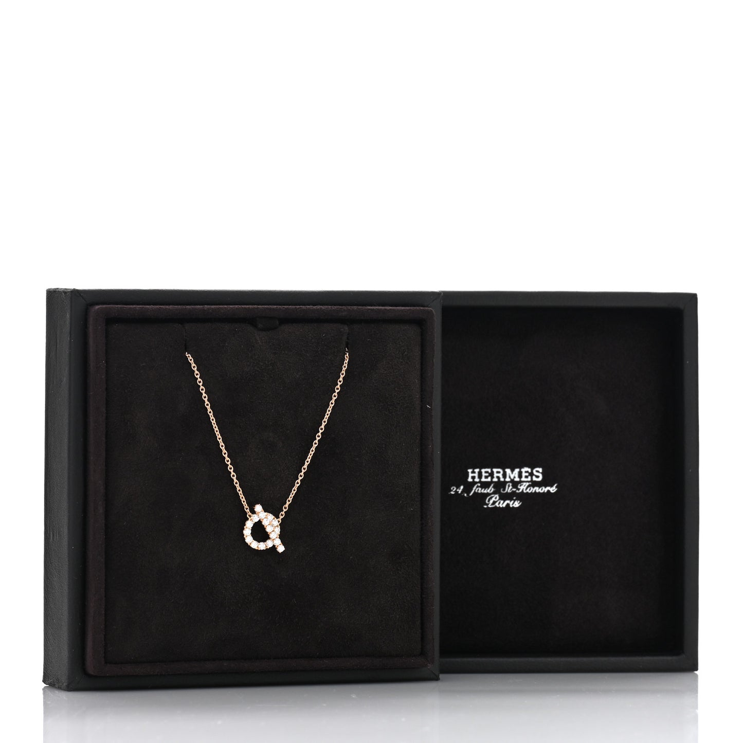 18K Rose Gold Diamond Finesse Pendant Necklace