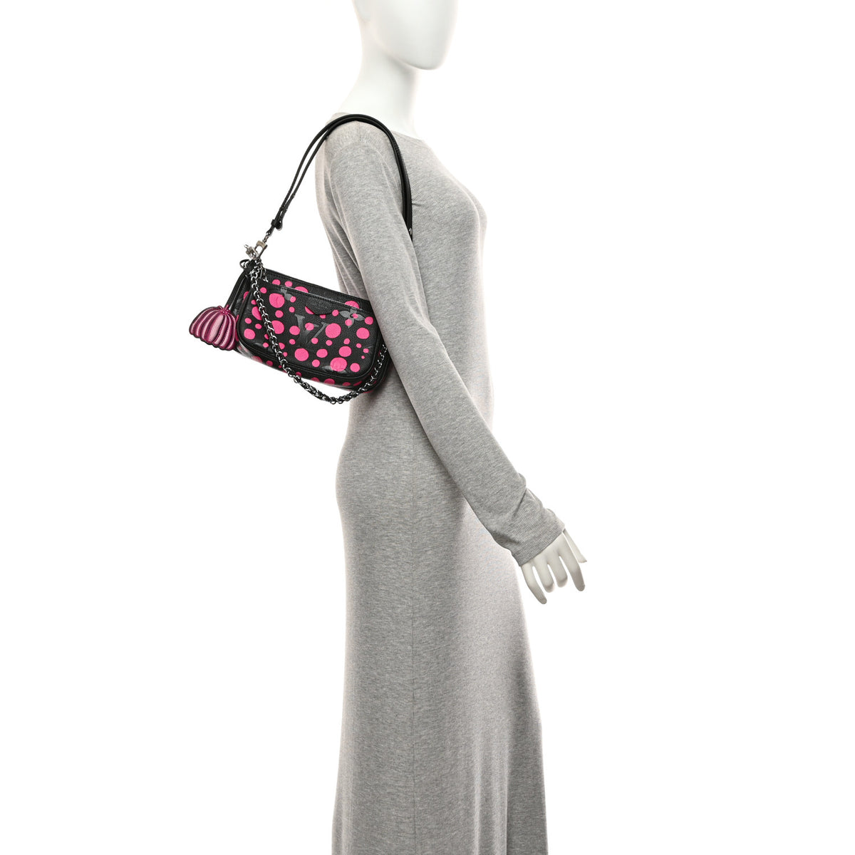 Louis Vuitton LV X YK Empreinte Multi Pochette Accessories Black Fuchsia 2 of 10