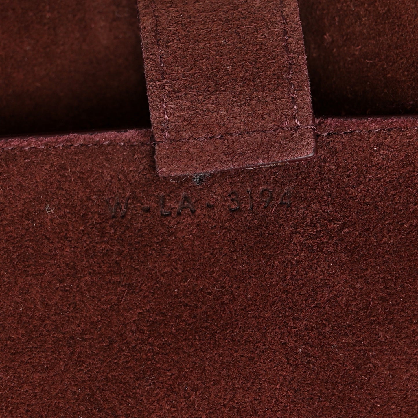 Smooth Calfskin Vertical Cabas Burgundy