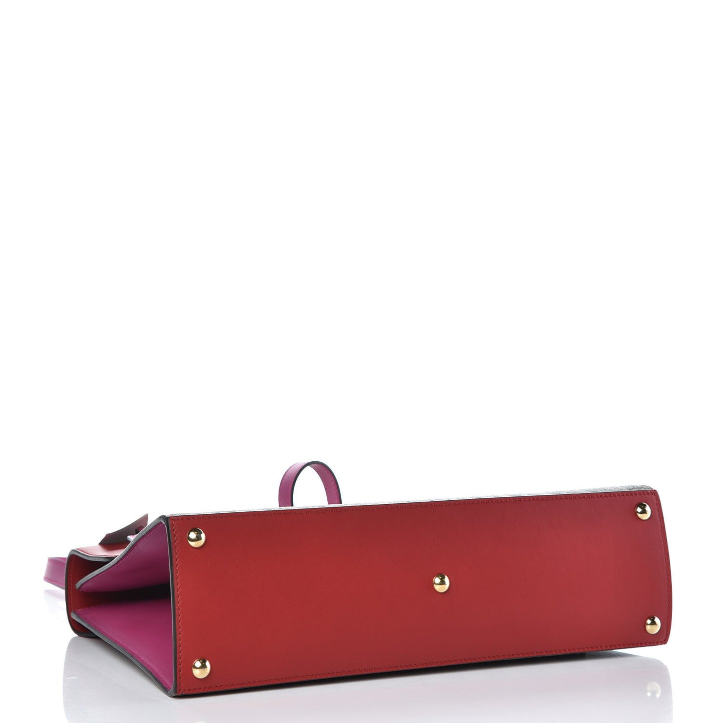 GG Supreme Monogram Calfskin Medium Padlock Top Handle Bag Beige Hibiscus Red New Rosette