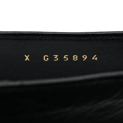 Chanel Lambskin Pearl CC Loafers 38 Black 7 of 9