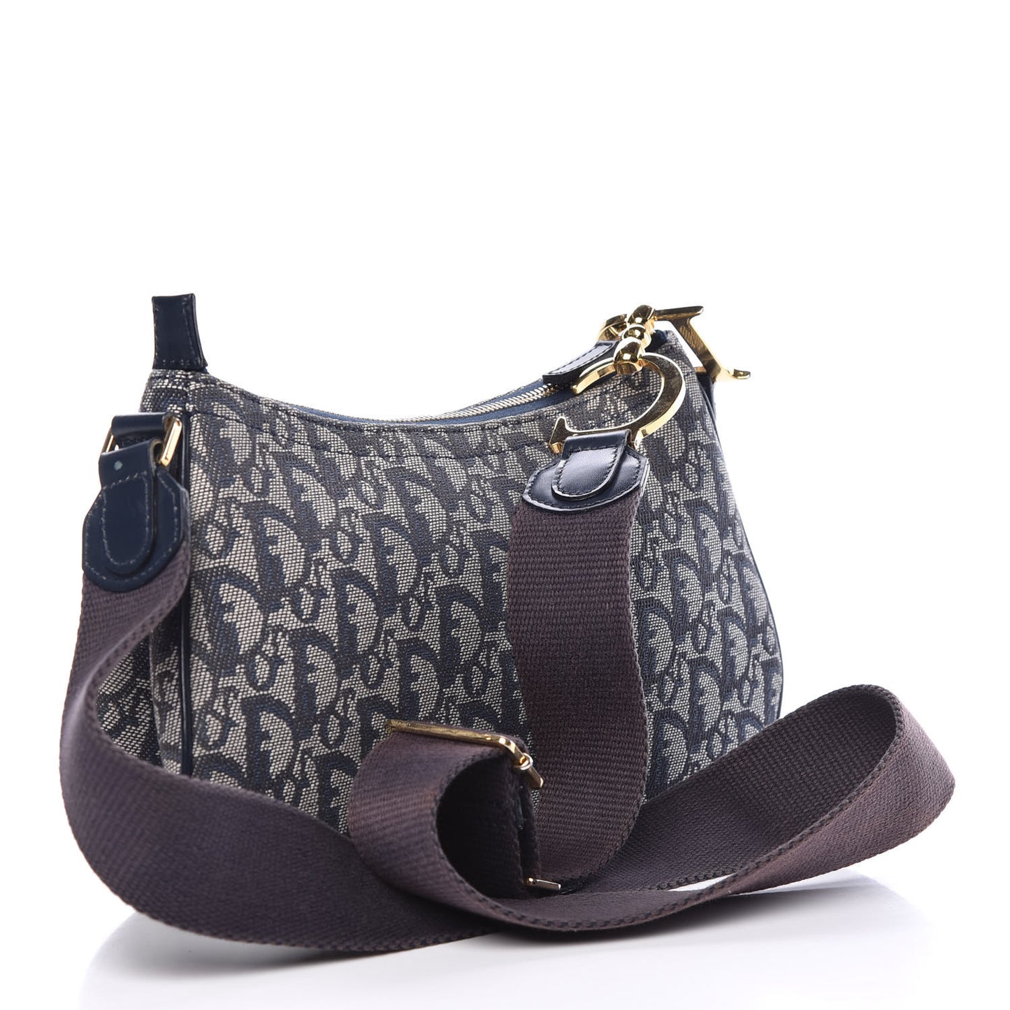 Monogram Double Saddle Bag Blue