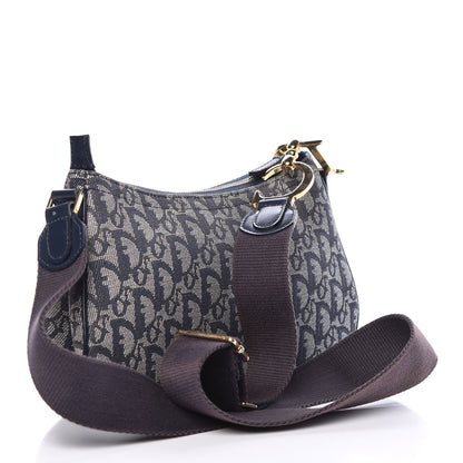 Christian Dior Monogram Double Saddle Bag Blue 3 of 10