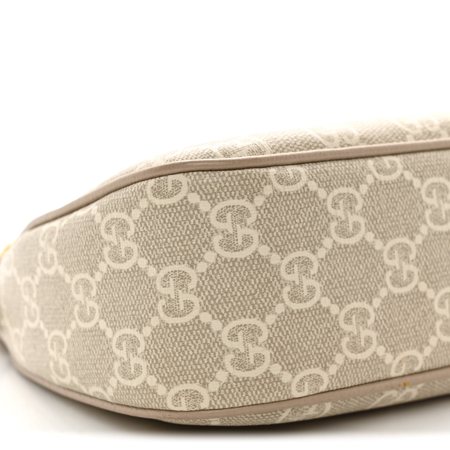 Gucci GG Supreme Monogram Textured Dollar Calfskin Small Ophidia Hobo Beige Mystic White Oatmeal 10 of 11