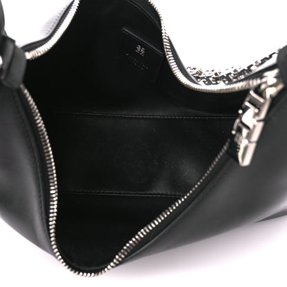 Givenchy Smooth Calfskin Small Moon Cut Out Shoulder Bag Black 5 of 11