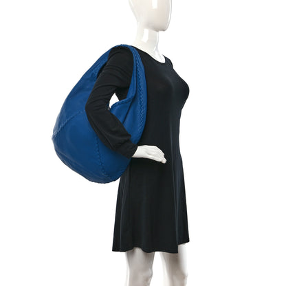 Bottega Veneta Cervo Deerskin Large Hobo Signal Blue 2 of 8