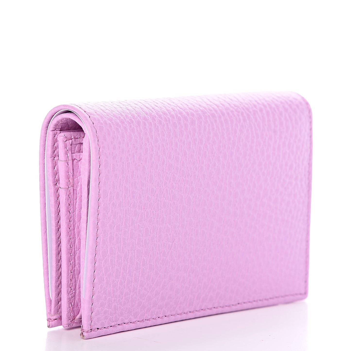 Dollar Calfskin Bosco Card Case Wallet Malva