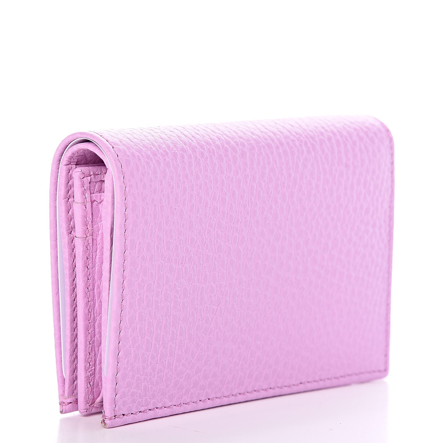 Gucci Dollar Calfskin Bosco Card Case Wallet Malva 3 of 8
