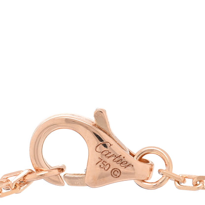 Cartier 18K Pink Yellow White Gold Trinity Heart Bracelet 3 of 3