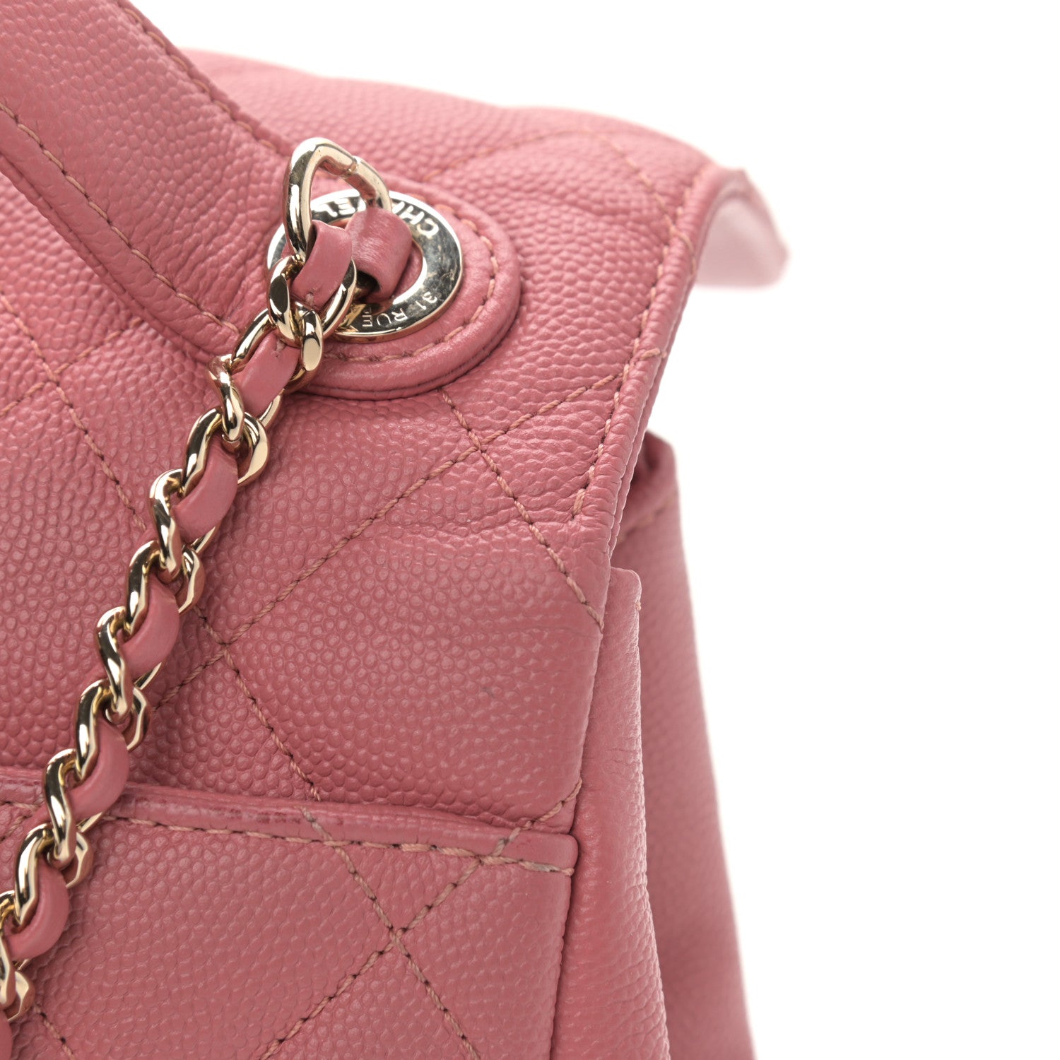 Chanel Caviar Quilted Medium Business Affinity Flap Pink 12 of 12