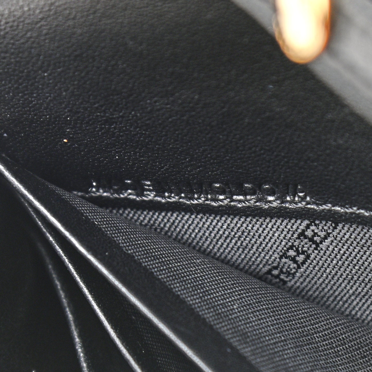 Calfskin House Check Henley Wallet On Chain Black