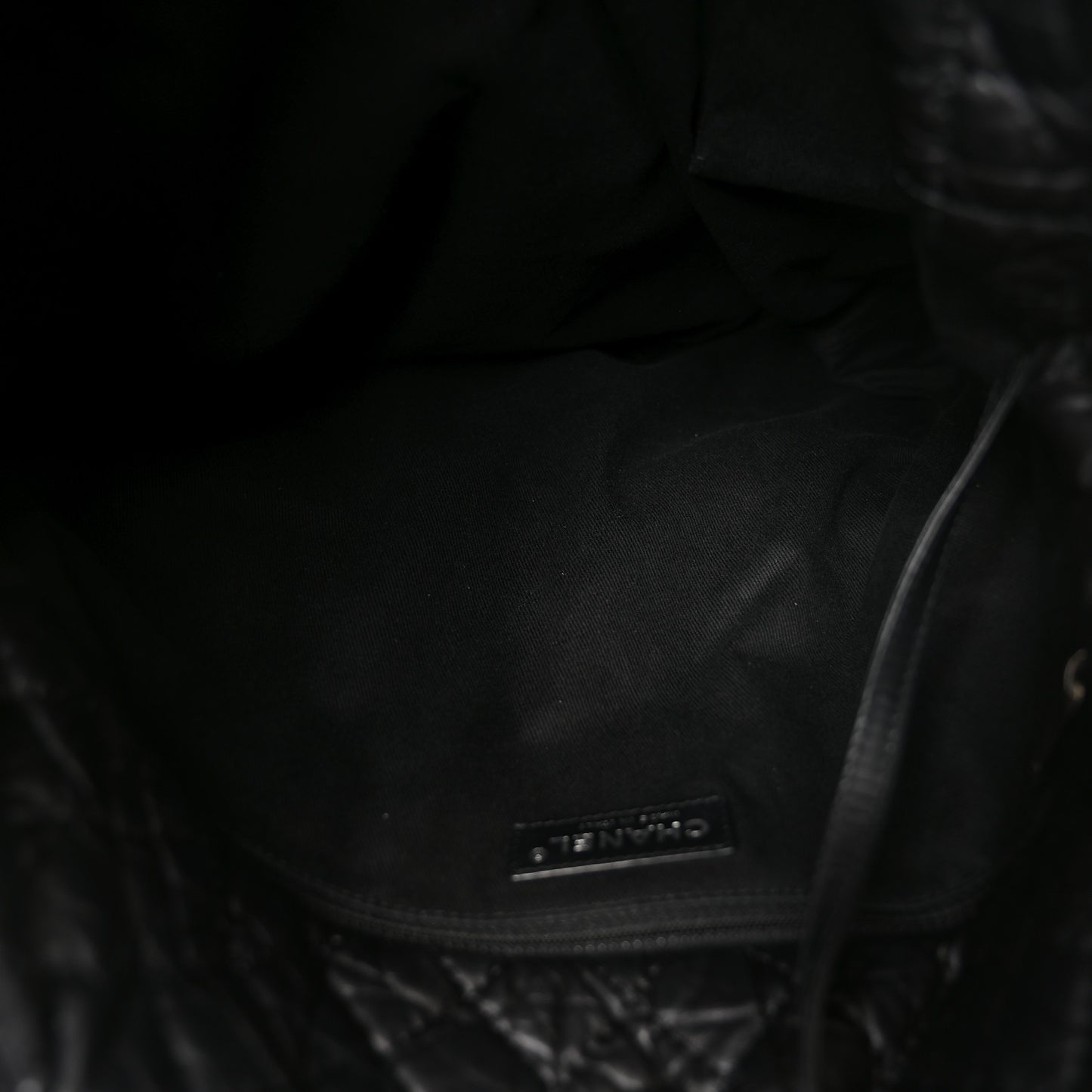 Aged Calfskin Fantasy Fur Karl's Cabas Tote Black